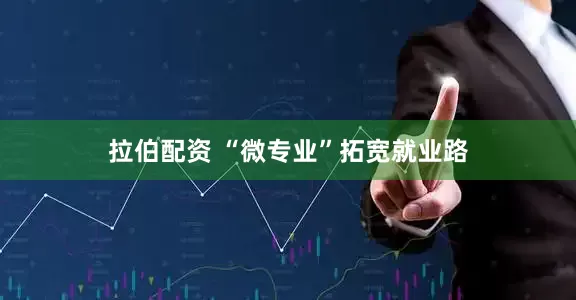 拉伯配资 “微专业”拓宽就业路